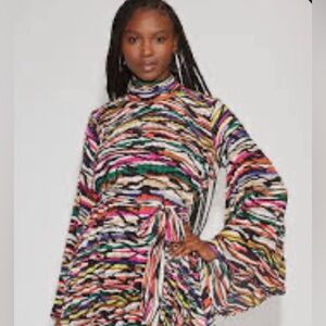 Gabrielle Union Multicolor Bell Sleeves